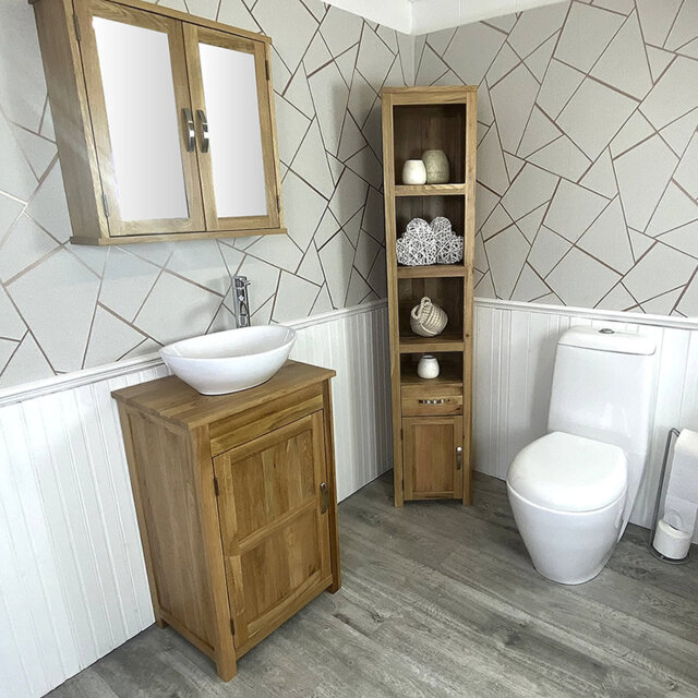 Marti 515mm Single Bathroom Vanity with Vessel Ceramic Basin