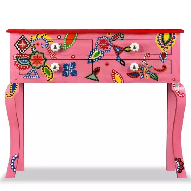 Carmella 90cm Solid Wood Console Table