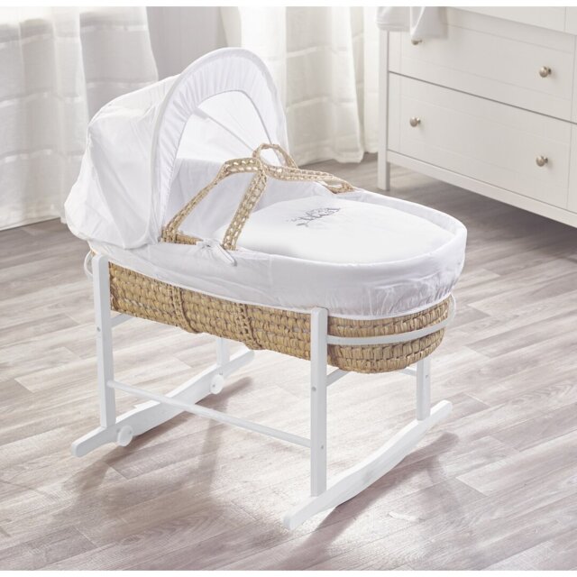 Moses Basket with Bedding with Mattress