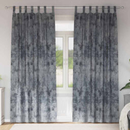 Alithia Velvet Room Darkening Tab Top Curtain Pair