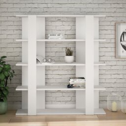 Amabilia 4 Tier Wall Mounted Bookcase Display Unit
