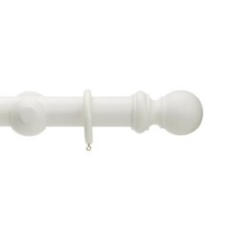 Keswick Wood 5cm Single Curtain Pole