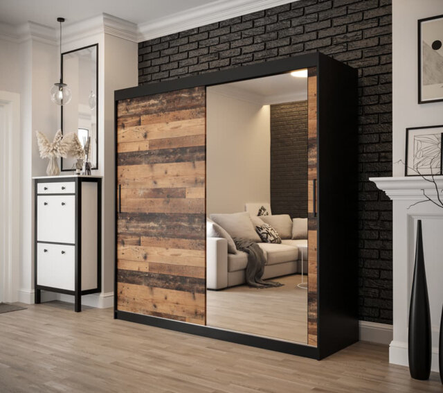 Adlar 2 Door Manufactured Wood Wardrobe