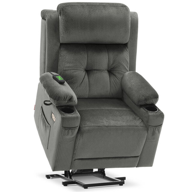 Power - Remote Lift Assist Recliner with Massage
