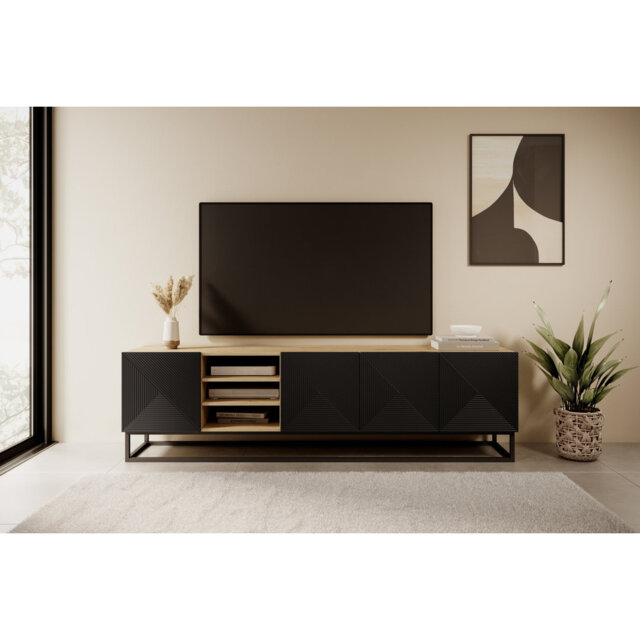 "Merrik Unfinished TV Stand for TVs up to 55"""