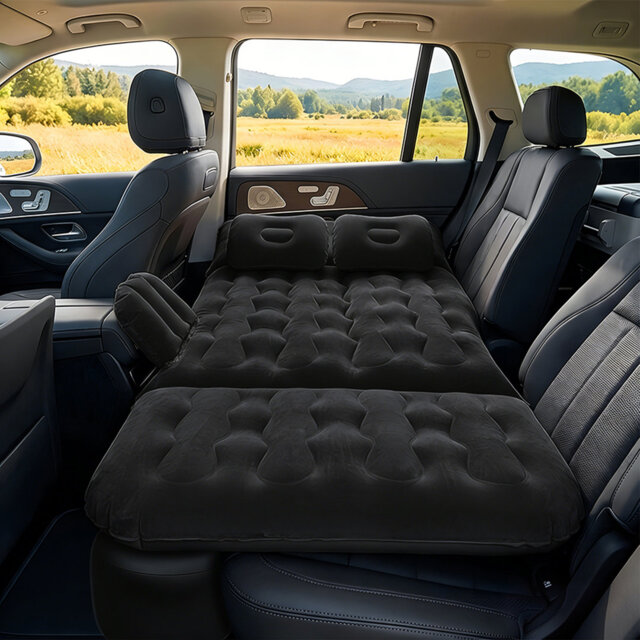 Inflatable Car Back Seat Air Mattress with Pump