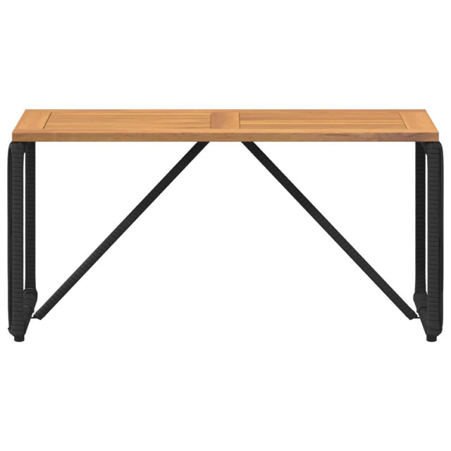 vidaXL Outdoor Table Poly Rattan Patio Furniture Dining Deck Garden Surface