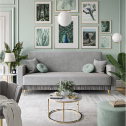 Selzer 3 Seater Velvet Sofa