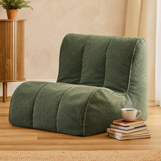 Boucle Bean Bag Chair
