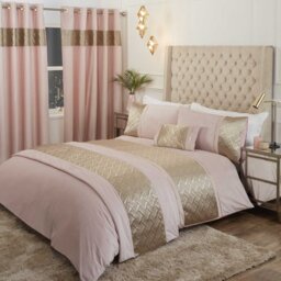Olympia Cotton Blend Chevron / Zig Zag Duvet Cover with Pillowcases Included