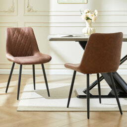 43cm H Upholstered Metal Side Chair