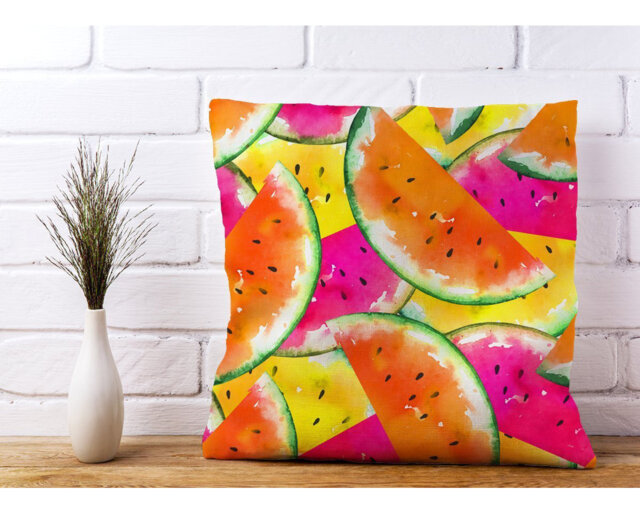 Liza Watermelon Design Scatter Cushion with Filling