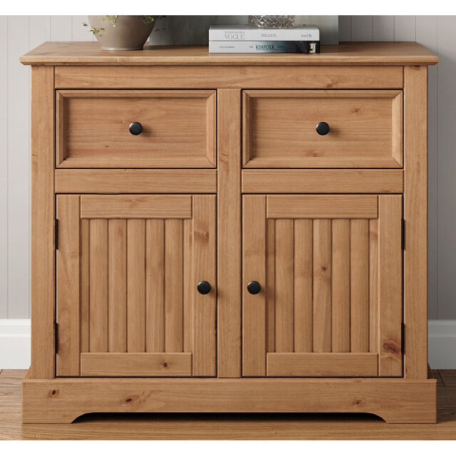 Dharamvir 87cm Solid Wood Sideboard