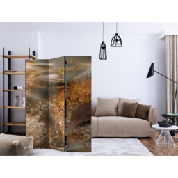 Gudella 135cm W x 172cm H 3 - Panel Solid Wood Folding Room Divider