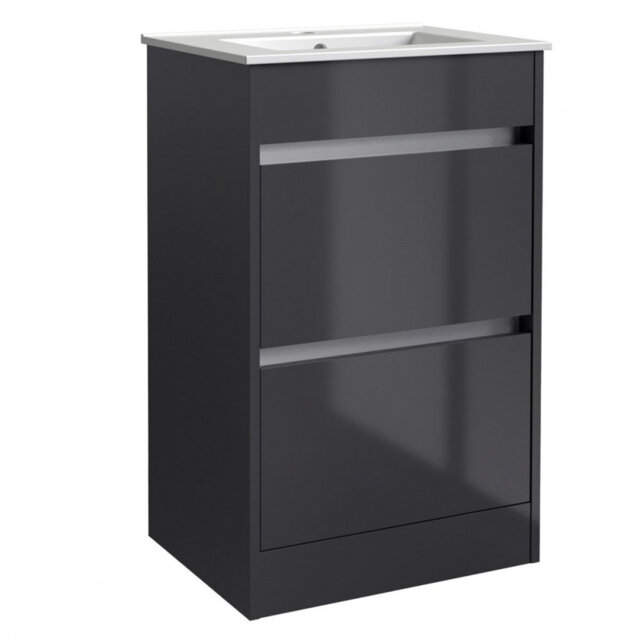Clifton 490mm Free Standing Single Bathroom Vanity with Vitreous China Basin