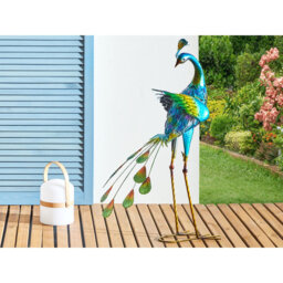 PEACOCK Iron Garden Statue