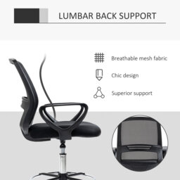 Longlier Mesh Draughtsman Chair