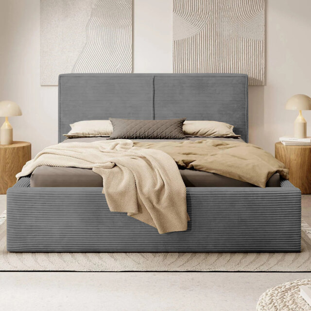 Aadhvika Easy Assembly Gas Liftting Ottoman Bed Frame with 10 Year Warranty Quick Setup Gas Lift Storage Bed