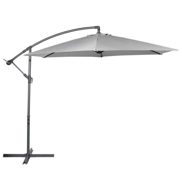 VonHaus Banana Parasol 3M Grey