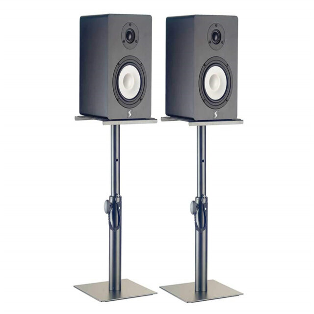 38cm Table Top Monitor Fixed Height Speaker Stand (Pair)