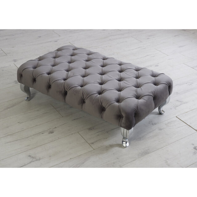 Moraine 66 cm W Velvet Tufted Rectangle Cocktail Ottoman