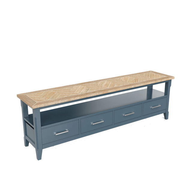 "Signature Blue TV Stand for TVs up to 88"""