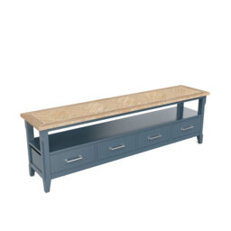 "Signature Blue TV Stand for TVs up to 88"""