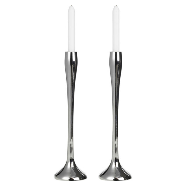 2 Piece Metal Tabletop Candelabra Set