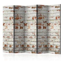 225cm W x 172cm H 5 - Panel Wood Folding Room Divider