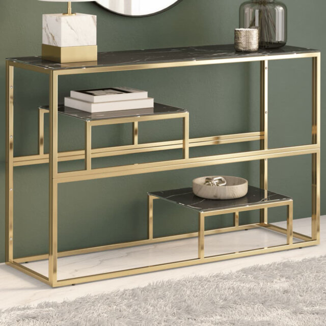Geise 110cm Glass Top Console Table