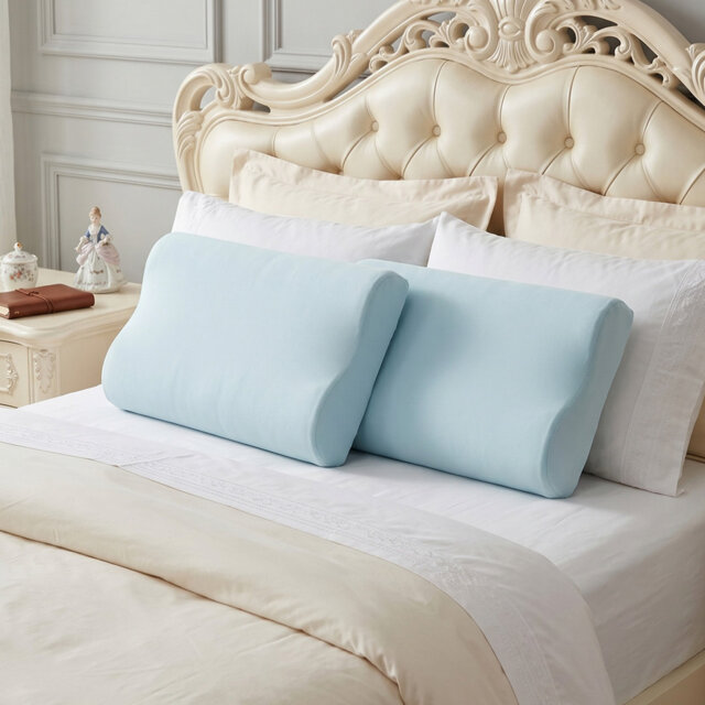 2PCS Memory Foam Pillows with Removable Cover