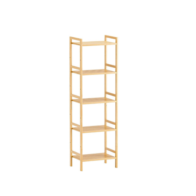 142cm H x 45cm W Bamboo / Rattan Bookcase