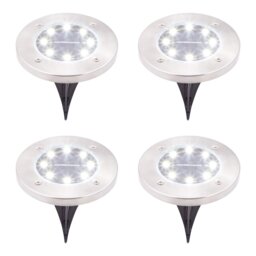 Stainless Steel Low Voltage Solar Powered Integrated LED Pathway Light Pack