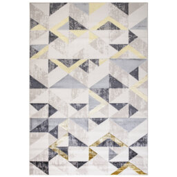 Gretchen Flag Flatweave Grey/Gold/Black Rug