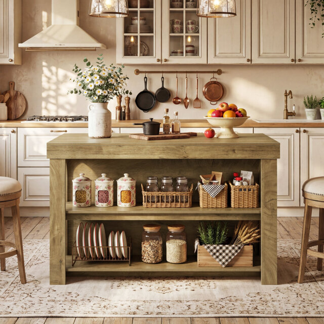 Wood Kitchen Island