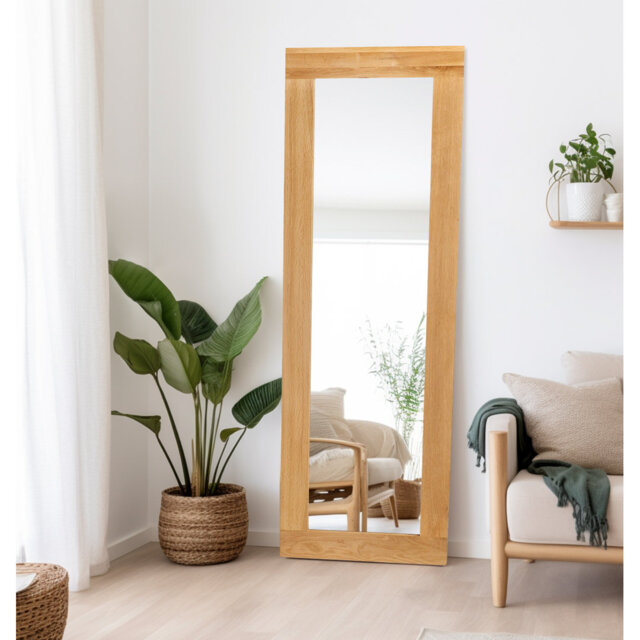 Frazier Solid Wood Rectangle Mirror