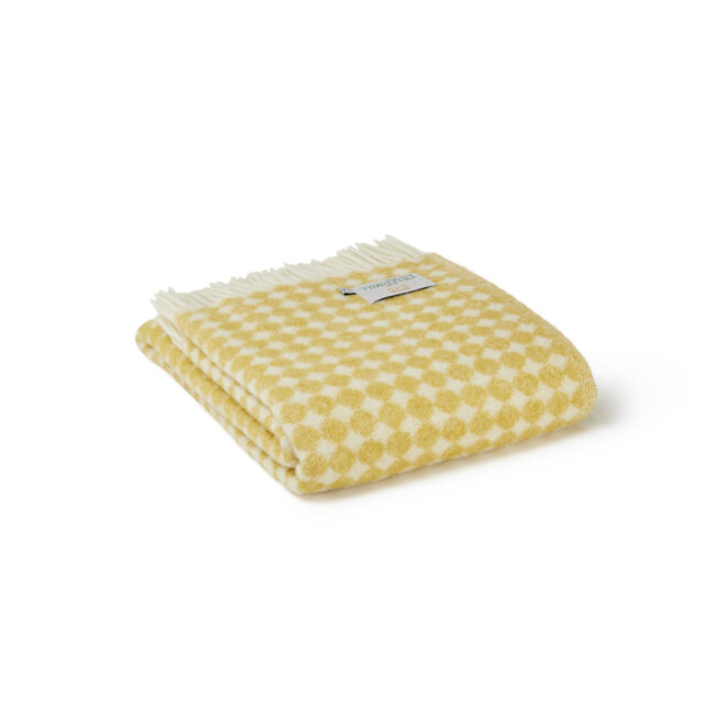 Jacquard Spot Throw Plain Weave / Muslin Throw Blanket
