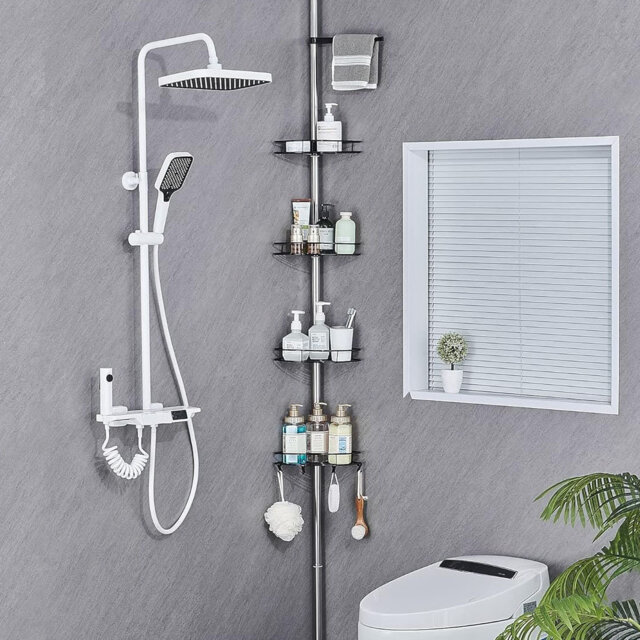 Stainless Steel Freestanding Bathroom Shelves