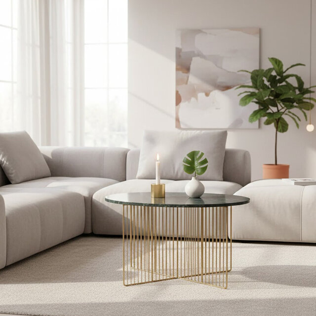 Addan Cross Legs Coffee Table