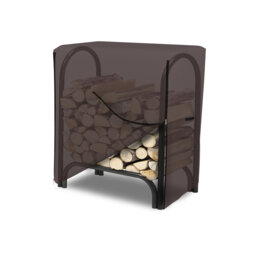 Latitude Run® Outdoor Firewood Log Rack Cover - 100% Waterproof Heavy Duty Patio Rack, Wood Holder Cover With Zipper Closure & Air Pockets