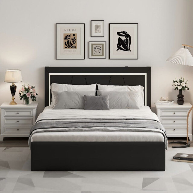 RINA Upholstered Storage Bed