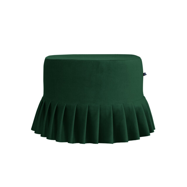 50cm Wide Round Solid Colour Ottoman