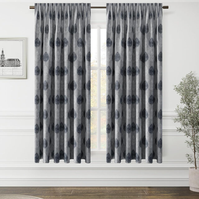 Roughton Cotton Blend Semi Sheer Curtain Pair