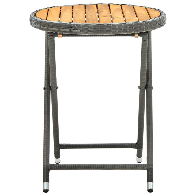 Lahoma Round Metal Folding Outdoor Dining Table , 60cm cm W 60cm cm D
