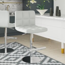 Batson Height Adjustable Swivel Bar Stool