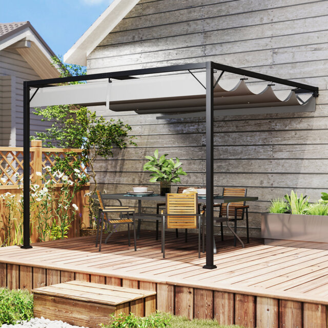 3m x 3m Metal Pergola