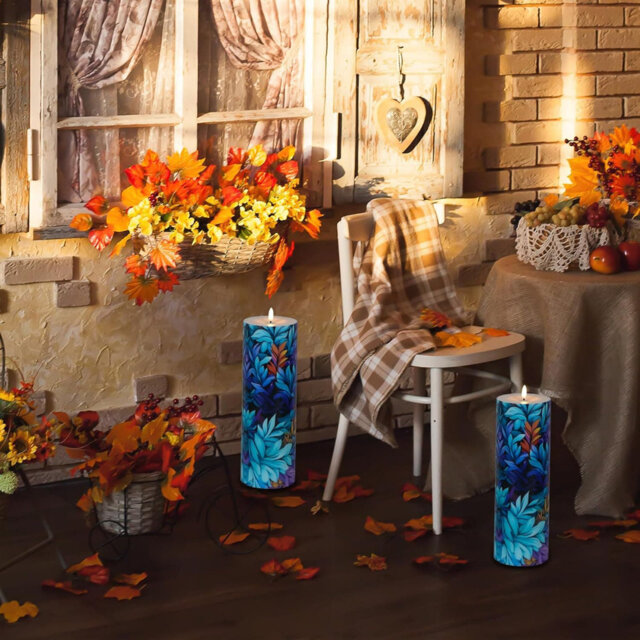 "4""x12"" Large Waterproof Outdoor Flameless Pillar Candles: Remote Timer, Battery-Operated Flickering LED, Pack of 1"