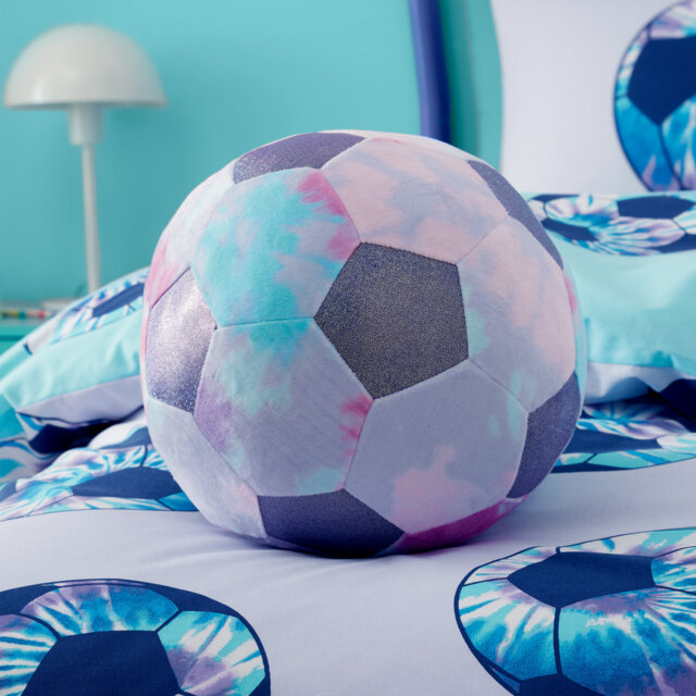 Tie Dye Football Shaped Cushion