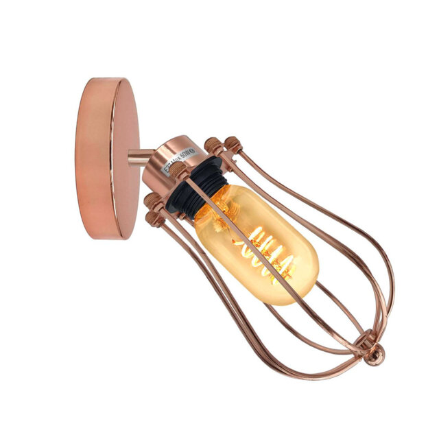 Bomar Adjustable Arm Sconce with Cage Shade – Vintage Traditional Wall Light for Living Rooms, Bedrooms, and Hallways.