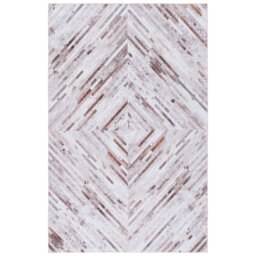 Faux Hide Duluth Machine Washable Area Rug In Beige